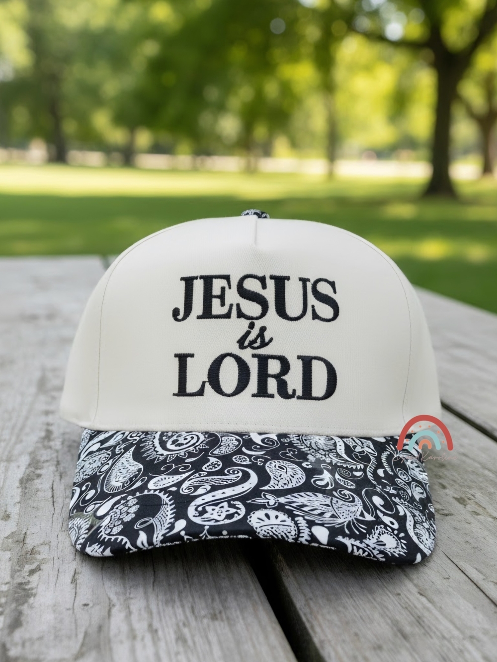 New! Jesus is Lord Paisley Baseball Cap Snapback Hat